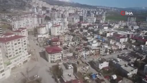 Kahramanmaraşta Depremin Etkileri Havadan Drone İle Görüntülendi