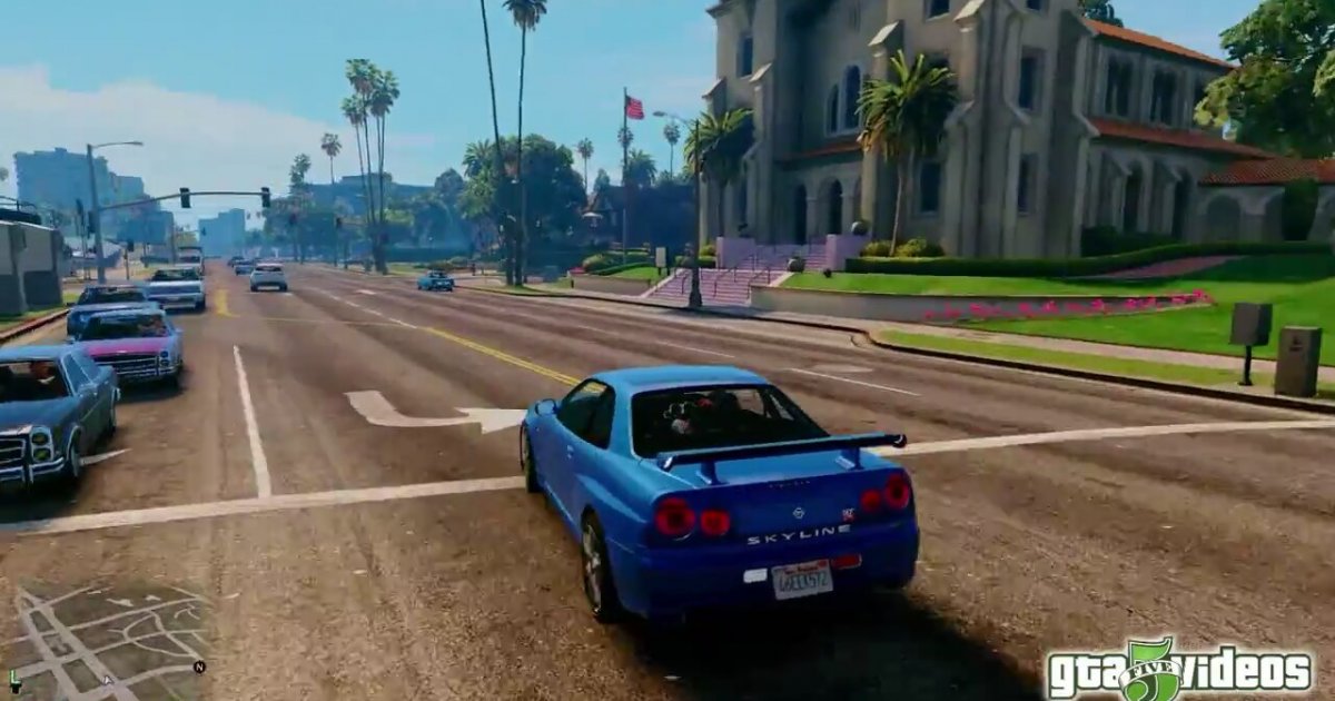 Nissan gtr skyline gta 5 #9