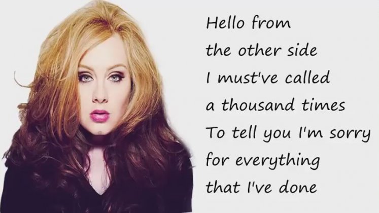Adele Hello Lyrics | Ä°zlesene.com