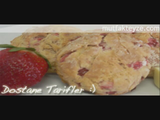 Çilek Pudingli Kurabiye Tarifi Videosu Çilek Pudingli Kurabiye Tarifi Videosu