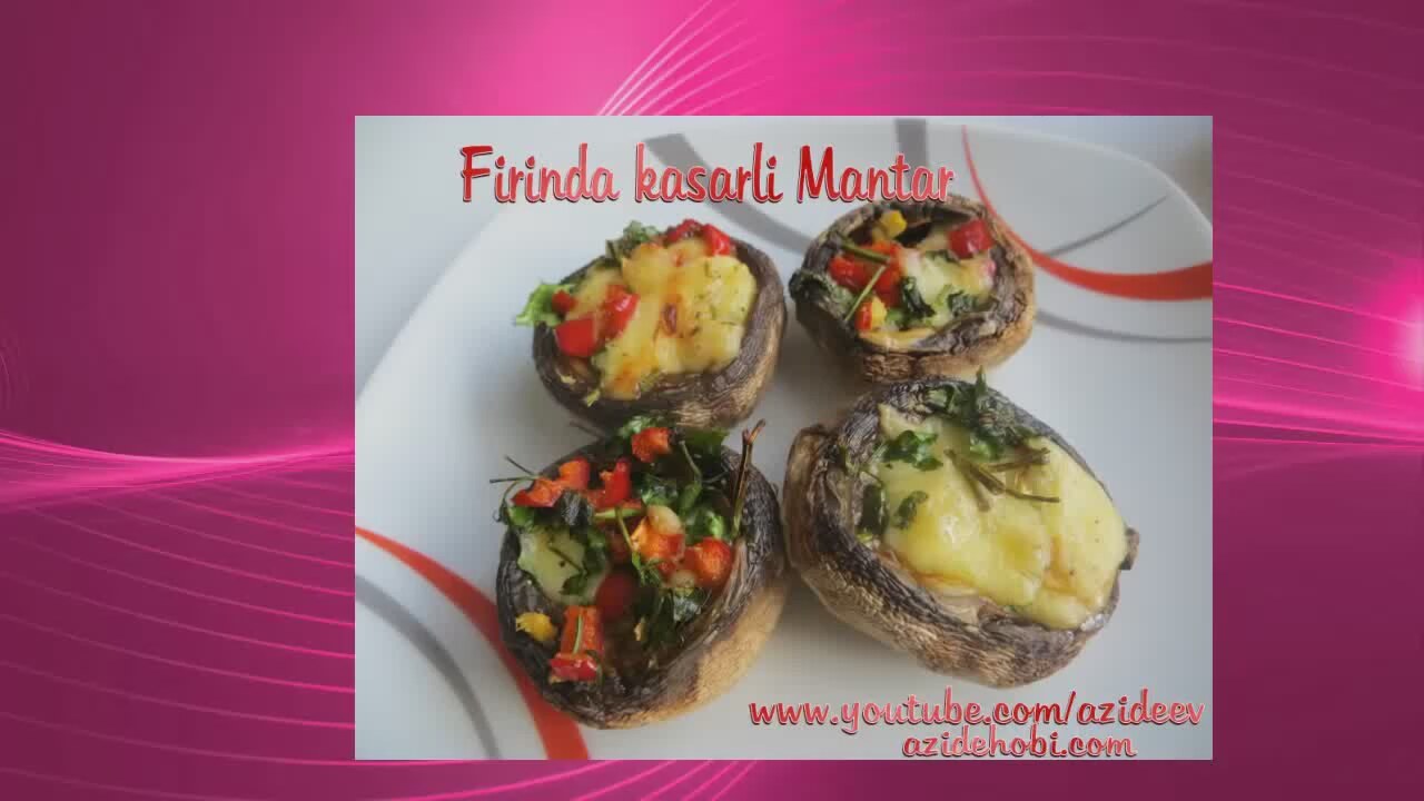 Fırında Kaşarlı Sebzeli Mantar Tarifi Videosu Fırında Kaşarlı Sebzeli Mantar Tarifi Videosu