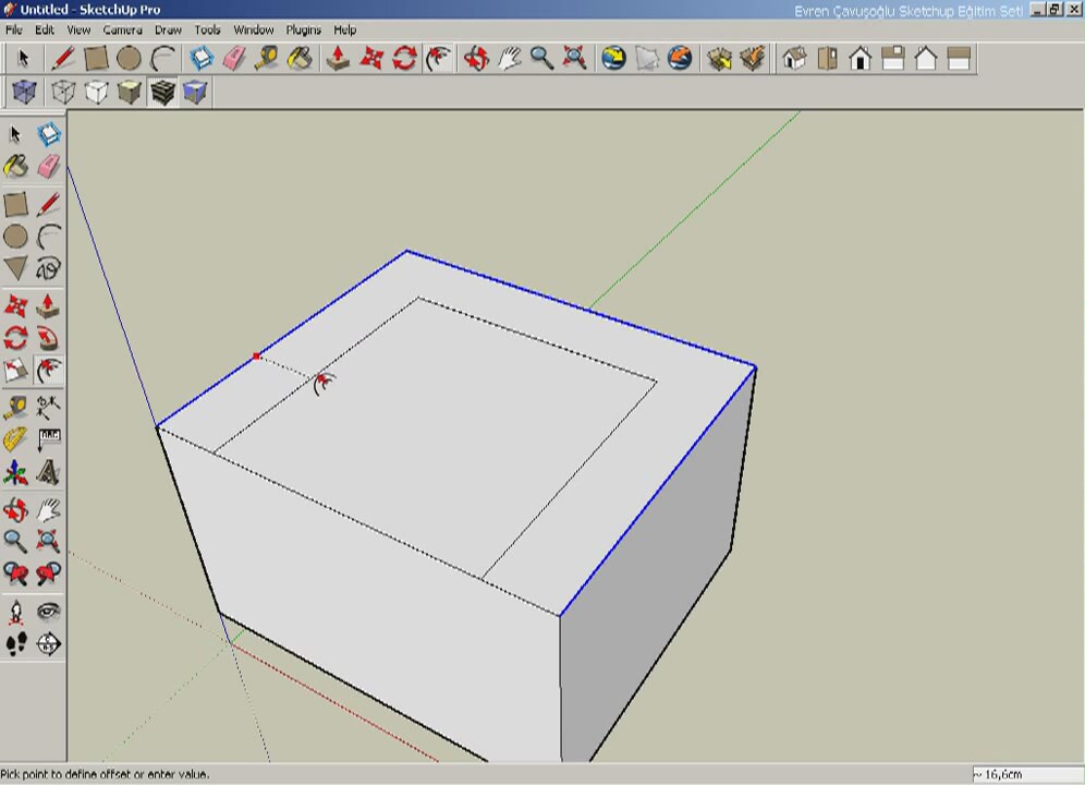 sketchup mirror an object