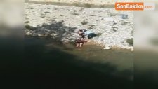Nehirde Boğulmak Üzere Olan Çocuğu İha Muhabiri Kurtardı