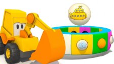 Ekskavatör Max ve karusel. Sürpriz yumurtalarından Denizaltı çıktı. Eğitici çizgi film