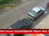 çankırı'ya dolu yağdı!