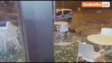 Sakarya'da Ceviz Büyüklüğünde Dolu Yağdı