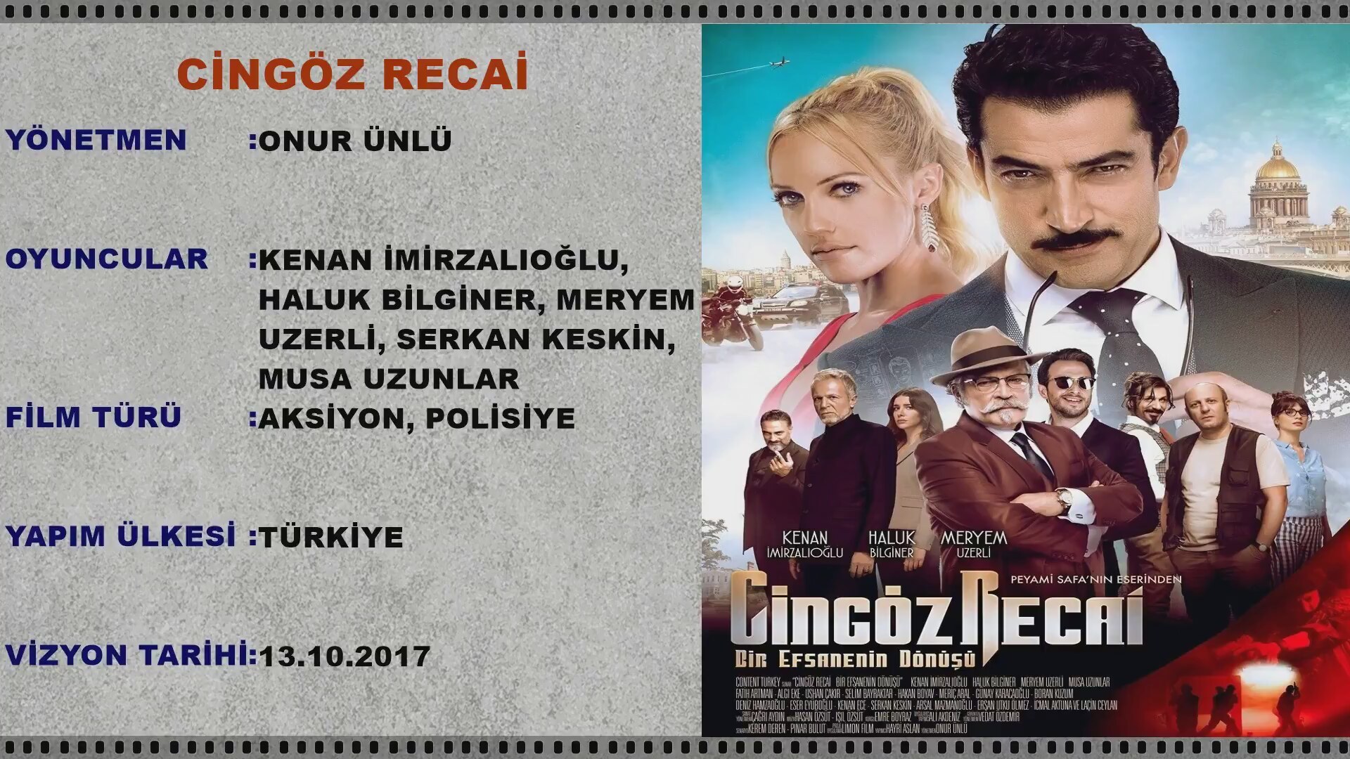 Kenan İmirzalıoğlu Cingöz Recai ile geliyor Cingöz Recai ne zaman vizyona giriyor Kenan İmirzalıoğlu Cingöz Recai ile geliyor Cingöz Recai ne zaman vizyona giriyor