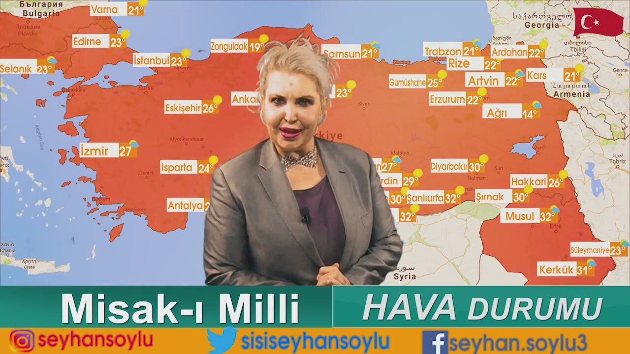 Sisi ''Misakı Milli Hava Durumu'' sunarsa... ile ilgili görsel sonucu