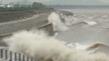 Qiantang Nehri'nin Gelgit Dalgalarının Görüntüsü