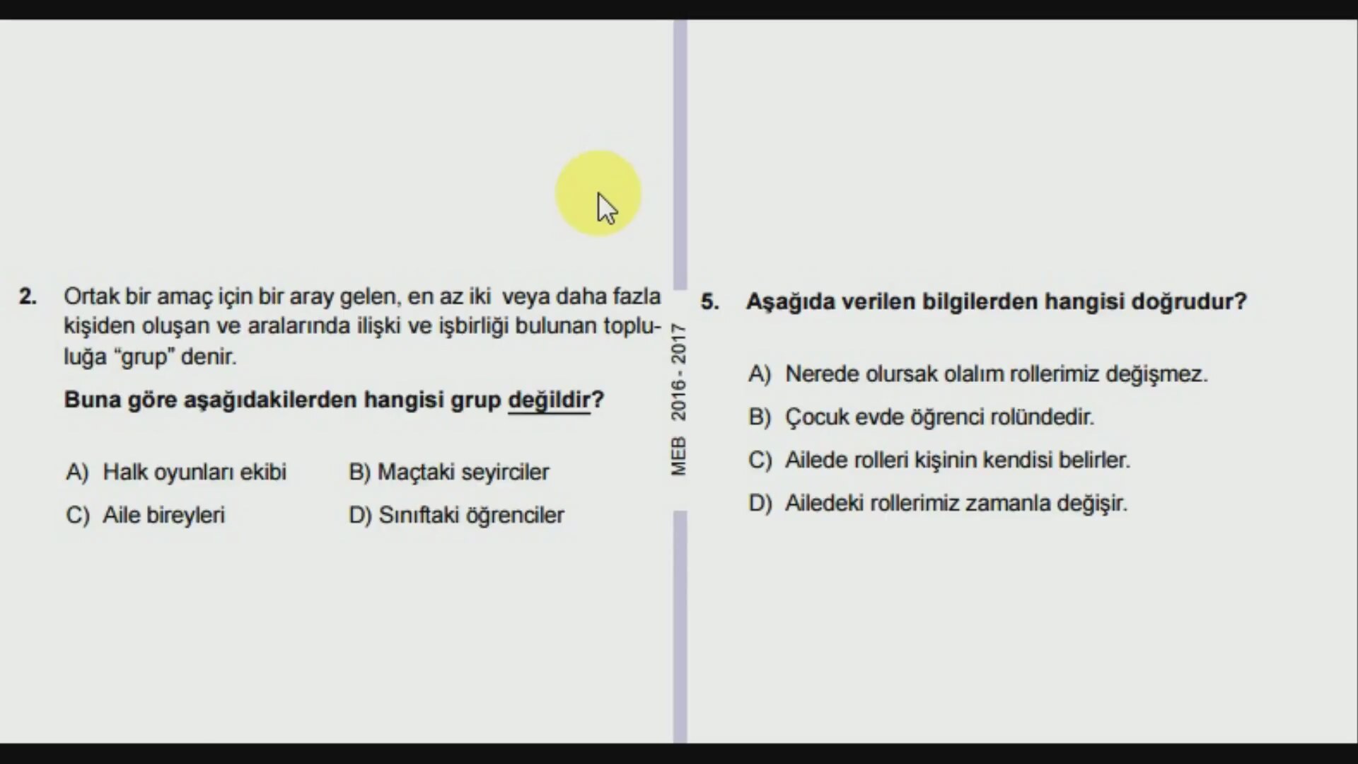 SOSYAL BİR ÇİFT MİSİNİZ (TEST) SOSYAL BİR ÇİFT MİSİNİZ (TEST)