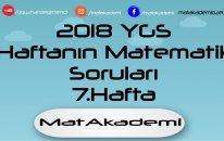 2018 YKS Basit Eşitsizlikler Soru Çözümü - Haftanın Soruları 7.Hafta