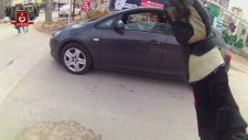 Durduk Yere Tartışma Çıkaran Motorcu