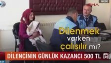 ''Dilenmek Varken Çalışılır mı?'' Diyen Yüzsüz Dilenci
