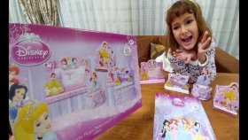 Disney Prenses Dekorasyon Seti. Pamuk Prenses, Bella, Sindirella, Ariel, Jasmin, Toys Unboxing