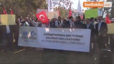 İngiltere Büyükelçiliği Önünde 'Balfour Deklarasyonu' Protesto Edildi