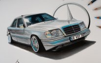 Mercedes E200 Araba Çizimi | ANLATIMLI