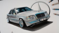 Mercedes E200 Araba Çizimi | ANLATIMLI
