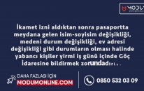 İkamet İzni Aldıktan Sonra Bilgilerimde Değişiklik Oldu Ne Yapmam Gerekir?