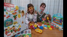 Fisher-Price Doktor Seti Ve Play Doh Oyun Seti, Eğlenceli Çocuk Videosu, Toys Unboxing