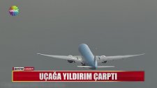 Yolcu Uçağına Yıldırım Çarptı
