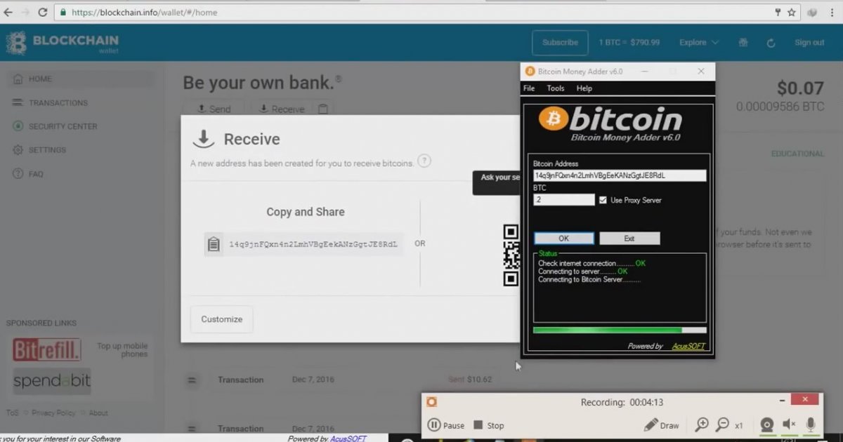 bitcoin adder activation code free download