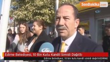 Edirne Belediyesi, 10 Bin Kutu Kandil Simidi Dağıttı
