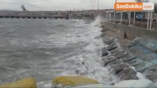 Marmara Denizi'nde Poyraz Hayatı Olumsuz Etkiledi