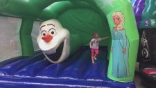 frozen anna and elsa olaf bouncy castle | indoor playground fun family play area for kids