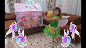 Elif Kendisine Sihir Yapıyor Winx Perisi Flora Oluyor. Flora Winx Puzzle Oynuyor , Toys Unboxing