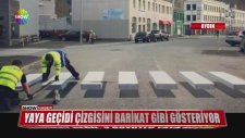 Aydın'da 3 Boyutlu Yaya Geçidi