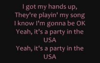 Miley Cyrus - Party İn The Usa Lyrics