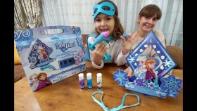 Karlar Ülkesi Kraliçesi Elsa Elif 3d Play Doh Vinci Süsleme Yapıyor.toys Unboxing