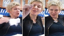 Noter Başkatibi Selma Lücnö'nün Türkü Eşliğinde Mühür Basma Şovu