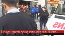 İstiklal Caddesi'nde Yürüyen İsrailli Kadının Başına İnşaattan Tahta Düştü