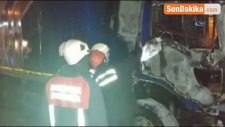 Mahmutbey Gişeler'de Kargo Tır'ında Korkutan Yangın