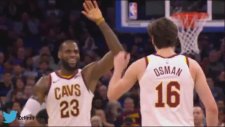 Cedi Osman'ın Tam Saha Asistini Kevin Love'un Taklit Etmesi