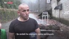 Rize'de 283 Kilogramlık Kütüğü Sırtında Taşıdı