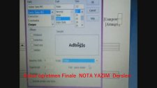 Finale 2011 Şablon Sayfa Setup Yaratmak Özellik Belirleme Yazı Karakteri Sayfa Düzenleme