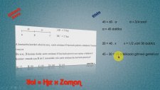 TYT Matematik Hareket Problemleri