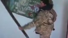 ÖSO Mensubu Öcalan'ın Posterini Yaktı