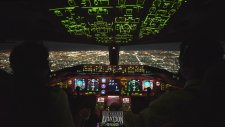 Los Angeles'a İniş | B777 Kokpiti