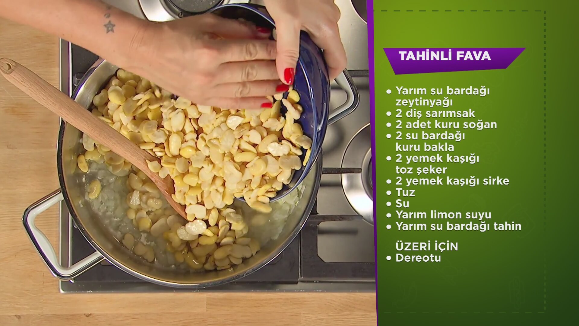 Tahinli Fava Tarifi Videosu Tahinli Fava Tarifi Videosu