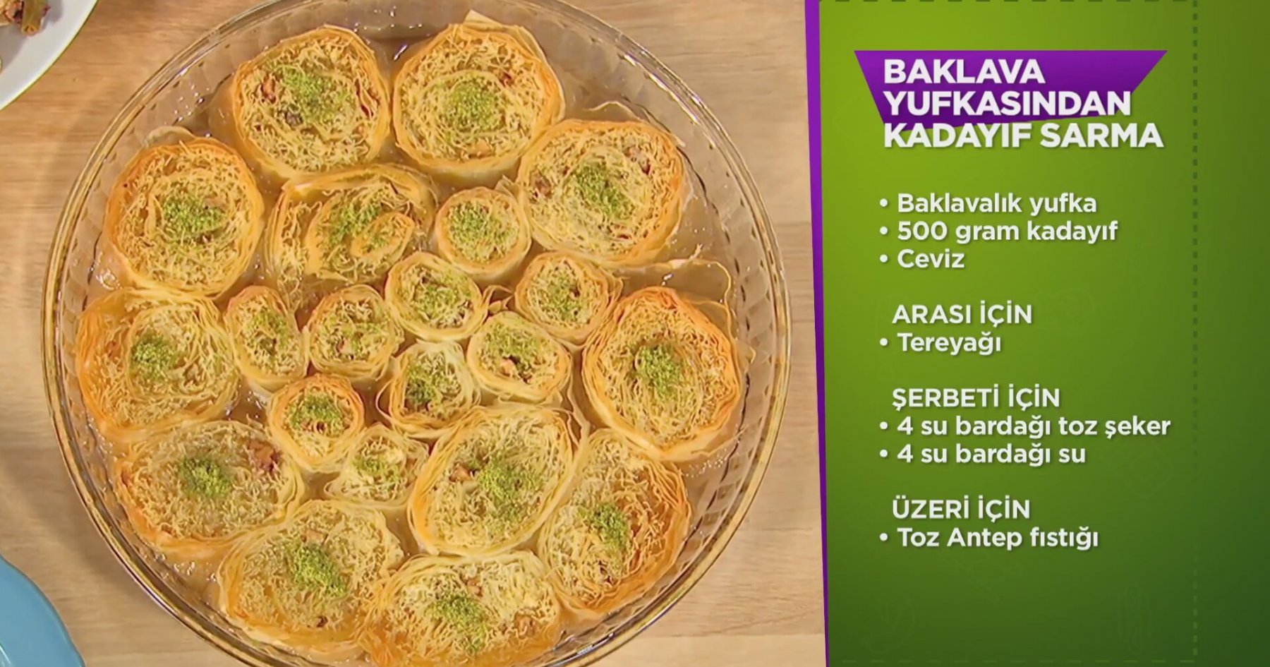 Yufkalı Kadayıf Sarma Yufkalı Kadayıf Sarma