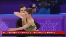 Buz Pateni Gösterisi Sırasında Askısı Kopan Sporcu