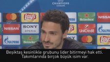 Hummels: Beşiktaş Lider Bitirmeyi Hak Etti