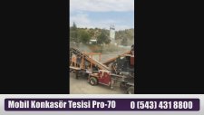 Mobil Konkasör Tesisi Pro 70 - Taş Kırma Makinası