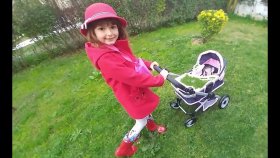 Elif Lala Bebek Elsa Ve Chichi Love İle Bahçede Geziyor