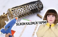 Silikon Kalemlik Yapımı | Dıy Hot Glue Gun Pencil Case
