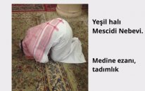 Yeşil Halıda Namaz, Mescidi Nebevi Medine-İ Münevvere. Medine Ezanı Dinle. Metin Demirtaş. Madinah