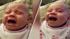 Annesi Şarkı Söyleyince Gülen Babası Söyleyince Ağlayan Bebek